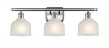  516-3W-SN-G411-LED - Dayton - 3 Light - 26 inch - Brushed Satin Nickel - Bath Vanity Light