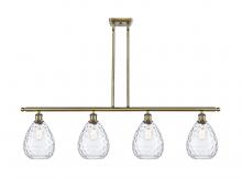  516-4I-AB-G372-LED - Waverly - 4 Light - 48 inch - Antique Brass - Cord hung - Island Light