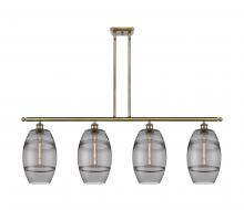  516-4I-AB-G557-8SM - Vaz - 4 Light - 48 inch - Antique Brass - Cord hung - Island Light