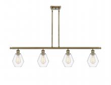  516-4I-AB-G652-6-LED - Cindyrella - 4 Light - 48 inch - Antique Brass - Cord hung - Island Light