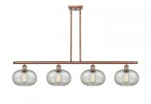 Innovations Lighting 516-4I-AC-G249-LED - Gorham - 4 Light - 48 inch - Antique Copper - Cord hung - Island Light