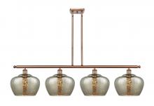  516-4I-AC-G96-L-LED - Fenton - 4 Light - 49 inch - Antique Copper - Cord hung - Island Light