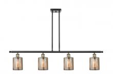  516-4I-BAB-G116-LED - Cobbleskill - 4 Light - 48 inch - Black Antique Brass - Cord hung - Island Light