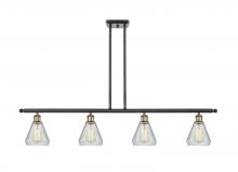  516-4I-BAB-G275-LED - Conesus - 4 Light - 48 inch - Black Antique Brass - Cord hung - Island Light