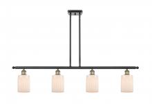  516-4I-BAB-G341-LED - Hadley - 4 Light - 48 inch - Black Antique Brass - Cord hung - Island Light