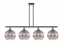  516-4I-BAB-G556-10SM - Rochester - 4 Light - 48 inch - Black Antique Brass - Cord hung - Island Light