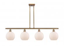  516-4I-BB-G121 - Athens - 4 Light - 48 inch - Brushed Brass - Cord hung - Island Light