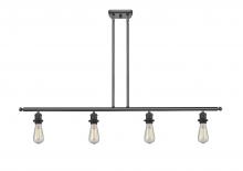  516-4I-BK-LED - Bare Bulb - 4 Light - 48 inch - Matte Black - Cord hung - Island Light