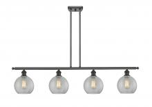  516-4I-OB-G125-LED - Athens - 4 Light - 48 inch - Oil Rubbed Bronze - Cord hung - Island Light