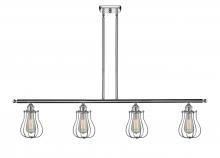  516-4I-PC-CE513-LED - Muselet - 4 Light - 48 inch - Polished Chrome - Cord hung - Island Light