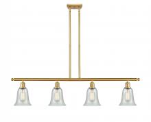  516-4I-SG-G2812 - Hanover - 4 Light - 48 inch - Satin Gold - Cord hung - Island Light