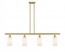  516-4I-SG-G801-LED - Clymer - 4 Light - 48 inch - Satin Gold - Cord hung - Island Light