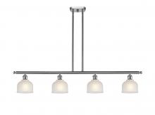  516-4I-SN-G411-LED - Dayton - 4 Light - 48 inch - Brushed Satin Nickel - Cord hung - Island Light