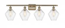  516-4W-AB-G654-8 - Cindyrella - 4 Light - 38 inch - Antique Brass - Bath Vanity Light