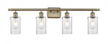  516-4W-AB-G804 - Clymer - 4 Light - 34 inch - Antique Brass - Bath Vanity Light