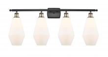  516-4W-BAB-G651-7 - Cindyrella - 4 Light - 37 inch - Black Antique Brass - Bath Vanity Light