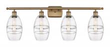  516-4W-BB-G557-6CL - Vaz - 4 Light - 36 inch - Brushed Brass - Bath Vanity Light