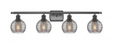  516-4W-OB-G1213-6SM - Athens Deco Swirl - 4 Light - 36 inch - Oil Rubbed Bronze - Bath Vanity Light