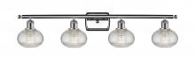  516-4W-PC-G555-6CL - Ithaca - 4 Light - 36 inch - Polished Chrome - Bath Vanity Light