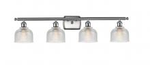  516-4W-SN-G412-LED - Dayton - 4 Light - 36 inch - Brushed Satin Nickel - Bath Vanity Light