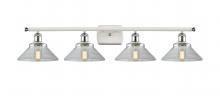  516-4W-WPC-G132-LED - Orwell - 4 Light - 38 inch - White Polished Chrome - Bath Vanity Light