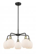  516-5CR-BAB-G101 - Belfast - 5 Light - 24 inch - Black Antique Brass - Chandelier