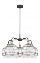  516-5CR-BAB-G556-10CL - Rochester - 5 Light - 28 inch - Black Antique Brass - Chandelier