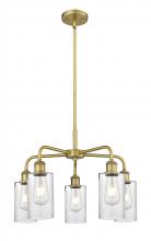  516-5CR-BB-G804 - Clymer - 5 Light - 22 inch - Brushed Brass - Chandelier