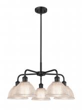  516-5CR-BK-G422 - Arietta - 5 Light - 26 inch - Matte Black - Chandelier