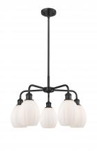  516-5CR-BK-G81 - Eaton - 5 Light - 24 inch - Matte Black - Chandelier