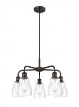  516-5CR-OB-G394 - Ellery - 5 Light - 23 inch - Oil Rubbed Bronze - Chandelier