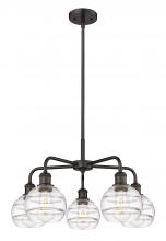  516-5CR-OB-G556-6CL - Rochester - 5 Light - 24 inch - Oil Rubbed Bronze - Chandelier