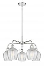  516-5CR-PC-G462-6 - Norfolk - 5 Light - 24 inch - Polished Chrome - Chandelier