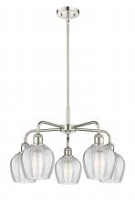  516-5CR-PN-G462-6 - Norfolk - 5 Light - 24 inch - Polished Nickel - Chandelier