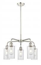  516-5CR-PN-G804 - Clymer - 5 Light - 22 inch - Polished Nickel - Chandelier