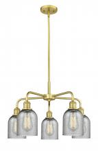  516-5CR-SG-G257 - Caledonia - 5 Light - 23 inch - Satin Gold - Chandelier