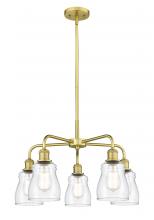  516-5CR-SG-G392 - Ellery - 5 Light - 23 inch - Satin Gold - Chandelier