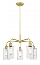  516-5CR-SG-G802 - Clymer - 5 Light - 22 inch - Satin Gold - Chandelier