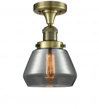  517-1CH-AB-G173 - Fulton - 1 Light - 7 inch - Antique Brass - Semi-Flush Mount