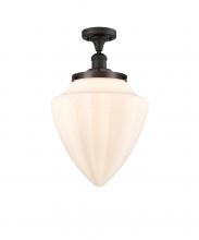  517-1CH-OB-G661-12-LED - Bullet - 1 Light - 12 inch - Oil Rubbed Bronze - Semi-Flush Mount