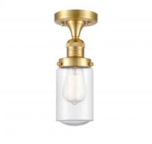  517-1CH-SG-G314 - Dover - 1 Light - 5 inch - Satin Gold - Semi-Flush Mount