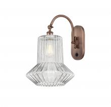  518-1W-AC-G212 - Springwater - 1 Light - 12 inch - Antique Copper - Sconce