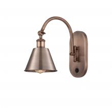  518-1W-AC-M8-LED - Smithfield - 1 Light - 7 inch - Antique Copper - Sconce