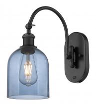 Innovations Lighting 518-1W-BK-G558-6BL - Bella - 1 Light - 6 inch - Matte Black - Sconce