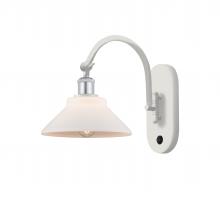  518-1W-WPC-G131-LED - Orwell - 1 Light - 8 inch - White Polished Chrome - Sconce