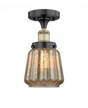 Innovations Lighting 616-1F-BAB-G146 - Chatham - 1 Light - 7 inch - Black Antique Brass - Semi-Flush Mount