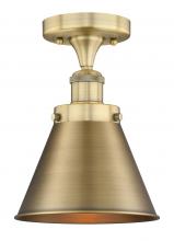  616-1F-BB-M13-BB - Appalachian - 1 Light - 8 inch - Brushed Brass - Semi-Flush Mount