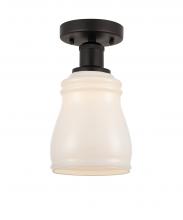 Innovations Lighting 616-1F-OB-G391 - Ellery - 1 Light - 5 inch - Oil Rubbed Bronze - Semi-Flush Mount