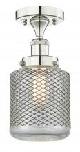  616-1F-PN-G262 - Stanton - 1 Light - 6 inch - Polished Nickel - Semi-Flush Mount