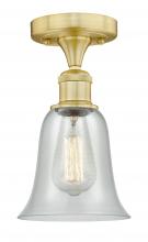  616-1F-SG-G2812 - Hanover - 1 Light - 6 inch - Satin Gold - Flush Mount